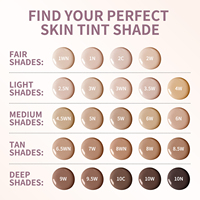 Fond de teint liquide teinté correcteur avec couvrance modulable, fini naturel, teint clair