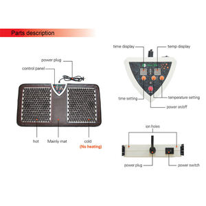 Tappetino riscaldante per cura sana tormalina massaggiatore piedi SPA tappetino da massaggio per la pressione di rilascio della circolazione sanguigna - Product Image 6