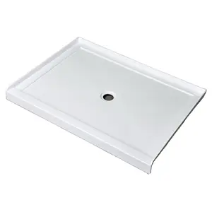 CUPC Factory The Best Price / Quality Best Selling White Acrylic 3-wall Alcove Shower Base / Tray / Pan 60x36 Inches