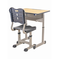 Ensemble de chaises et de tables de classe en métal pour les élèves du collège et du lycée, mobilier éducatif pour enfants