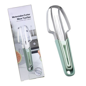 <span class=keywords><strong>Cortador</strong></span> <span class=keywords><strong>de</strong></span> Frutas y Verduras 3 en 1 <span class=keywords><strong>de</strong></span> Acero Inoxidable para <span class=keywords><strong>Sandía</strong></span>, Juego <span class=keywords><strong>de</strong></span> Cuchillos y Tenedores Profesionales, Herramienta <span class=keywords><strong>de</strong></span> Corte Multifuncional - Product Image 2