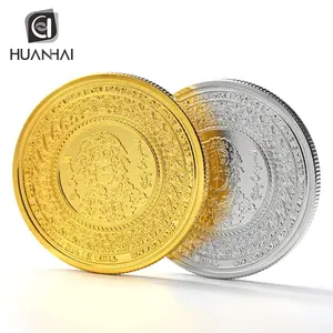 Özelleştirilmiş altın gümüş kaplama metal kabartmalı 3D logo boş mücadelesi coin