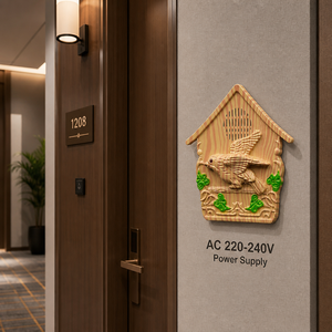 Campanello Cablato LUCKARM per Hotel/<span class=keywords><strong>Ufficio</strong></span> con Suono di Uccelli, Ampia Copertura, in Plastica ABS, Facile Installazione, 1 Anno di Garanzia - Product Image 5