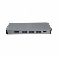 Accessoires pour PC, Hub USB C, adaptateur multiport, station d'accueil 6 en 1 avec USB3.0 4K, PD100W