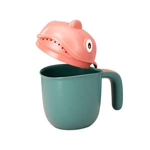 Tasse de bain pour bébé Tasse de lavage pour cheveux Tasses de douche de bébé avec poignée Bain de bébé pour les yeux et les oreilles Protection Accessoires de salle de bain pour enfants - Product Image 2