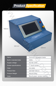 Equipamento de Bancada para Teste de Injetores Common Rail Diesel Piezoelétricos Eletromagnéticos CRS330 com 6 Injetores - Product Image 5