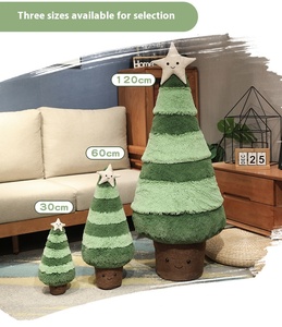 Design personalizzato divertente e carino abete rosso cuscino per albero di natale piumino stile orso giocattolo in cotone imbottito in peluche regalo di natale - Product Image 5