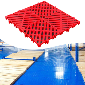 Modular PVC Vented Rubber <b>Floor</b> <b>Tiles</b> Wear-Resistant <b>Interlocking</b> Industrial Plastic Flooring for Garage Warehouse Easy Click - Product Image 4