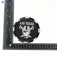 Écussons brodés personnalisés pour vêtements, à coudre ou thermocollants, Las Vegas Raider, ronds, badges, appliques