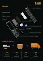 Lámpara Solar LED TLD003, Modelo Nuevo y Económico, Súper Brillante, Alta Eficiencia, 100W-300W, Todo en Uno, Farola Solar Integrada