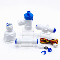 Sensor Aliran Air Mikro 0.3-3.0 L/mnt 1.2MPa Hall Pulse Flowmeter untuk Mesin Penjual Otomatis