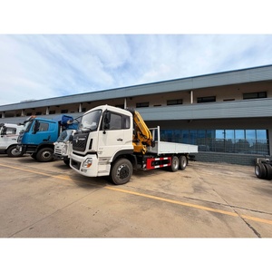 Camion à plateau plat Dongfeng à 10 roues, avec grue à bras pliable de 200 tonnes, directement de l'usine, pour l'exportation - Product Image 3