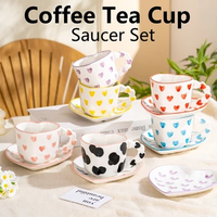 Vente en gros de tasses à café en céramique peintes à la main, artisanales, personnalisées, irrégulières, à fleurs, pour le thé et le café
