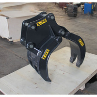 Grappin hydraulique XZFE, grappin hydraulique pour bois, grappin rotatif, grappin de tri pour excavatrice