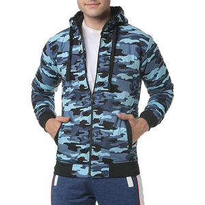 Sweat à capuche homme slim fit uni brodé en laine peignée respirant à manches longues col rond pour l'automne - Product Image 1