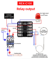 Controlador de Temperatura PID Digital Multicanal Rex-c100 con Pantalla LCD y Puerto Serie - Garantía de 3 Años para Hot Runner OEM/ODM/OBM