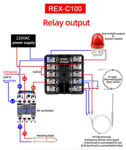 Contrôleur de température numérique multicanal PID <span class=keywords><strong>Rex</strong></span>-c100 avec écran LCD et port série - Garantie de 3 ans pour les systèmes de coulée à canaux chauds OEM/ODM/OBM - Product Image 3