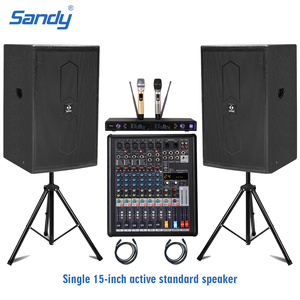 Haut-parleurs passifs et actifs Sandy Audio 15 pouces, haut-parleur professionnel pour home cinéma, pour <span class=keywords><strong>YouTube</strong></span>, diffusion en direct, vlog, TikTok - Product Image 2