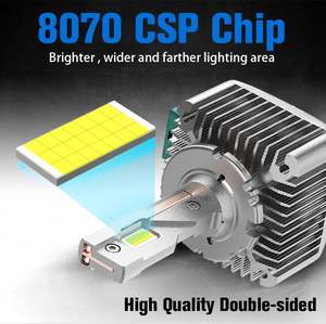 Ampoule <span class=keywords><strong>de</strong></span> phare LED haute puissance sans erreur D1s D2s D3s D4s D5s D8s, pièces <span class=keywords><strong>de</strong></span> rechange originales HID pour voiture, 12v 24v D1s phare LED - Product Image 3