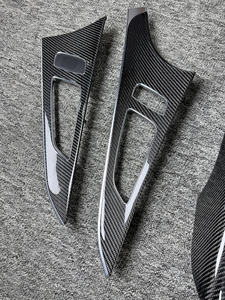 Panel Interior de Consola Central de Fibra de Carbono, Juego de 8 Piezas para Audi A6 Avant Allroad C7 2012-2018, Mejora Interior de Fibra de Carbono - Product Image 6