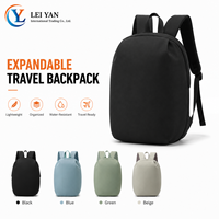 Sac à dos minimaliste extensible, sac à dos de voyage léger, résistant à l'eau, sac pour ordinateur portable, grande capacité, sac à dos décontracté pour le travail