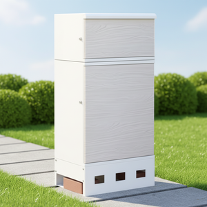 Buzón de Paquetería Metálico Independiente WELDON, Color Blanco, Resistente a la Intemperie, con Cerradura Antirrobo - Product Image 1