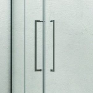 Box Doccia Angolare Kamalu KT1000 80x80 Anticalcare Senza Telaio in Vetro Spessore 6mm con Porte a Battente Impermeabili - Product Image 5