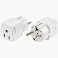 Adaptateur d'alimentation universel neuf, prise US EU 3/2 broches, type B, prise Euro, sortie AC, certifié CE, téléphone portable, noir