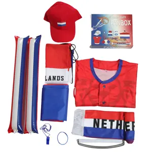 Promotional Gifts Set 2024 New Products Europe French Competition Football Items Sport Fan 6 Pieces Soccer Supporter Accessories