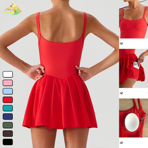 Vente en gros de vêtements pour femmes jupes de fitness avec doublure vêtements de sport vêtements pour femmes survêtements vêtements doux vêtements de sport vêtements de sport - Product Image 3