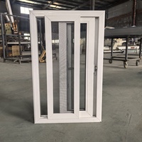 Imágenes de diseño de parrillas de ventanas correderas sin marco PVC baratas