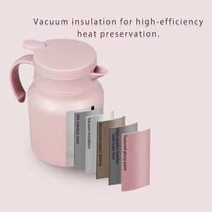 Carafe isotherme en acier inoxydable mignonne à double paroi, isolée sous vide, portable, bouilloire à eau tendance 2026, ensemble théière et cafetière - Product Image 5