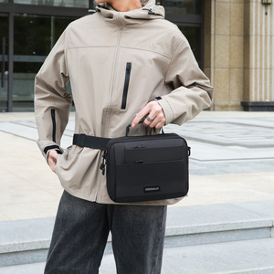 OEM Men's Fashionable Oxford Single Shoulder <b>Bag</b> Mini Business Casual Crossbody Messenger <b>Small</b> Quare <b>Black</b> Sport <b>Bag</b> - Product Image 6