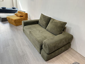 Canapé-lit fermé avec oreiller réglable, résistant aux rayures, en velours côtelé olive foncé, canapé compressé, immersion relaxante, repos parent-enfant, repos pour animaux de compagnie - Product Image 6