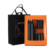 Ensemble cadeau WEVI personnalisé de thermos en acier inoxydable à isolation sous vide de 1200 ml pour boisson Yerba Mate avec poignée et infuseur à thé
