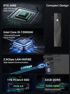 Mini PC de jeu Intel Core 13e génération I9 13900H RTX4060 8G DDR5 PCIE4.0 Win11 <span class=keywords><strong>Pro</strong></span> <span class=keywords><strong>AX</strong></span> WIFI BT5.2 Refroidissement par ventilateur HD2.0 4K Ordinateur de bureau - Product Image 4