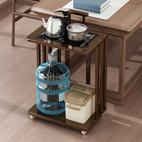 Table basse mobile en bois massif avec roulettes, bouilloire à eau entièrement automatique, écologique, pour salon, usage domestique, tout-en-un