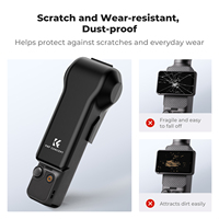 Estuche Protector a Prueba de Golpes K&F Concept Compatible con DJI Osmo Pocket 4/3, Carcasa Rígida de PC con 2 Ranuras Magnéticas para Filtros (ND/CPL)