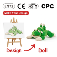 Jouet en peluche personnalisé en tissu de coton OEM ODM, animal en peluche moelleux, pour anniversaire, promotion de centre de marketing, certifié CPC EN71, avec logo