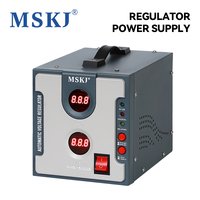 Régulateur de tension automatique monophasé 3000VA 3kVA AC 220V SVC avec affichage numérique, efficacité 96%, contrôle par servomoteur