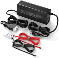 Chargeur de batterie au lithium 12V 20A, chargeur de batterie LiFePO4 14.6V avec connecteur XT90 XT60 pour batteries rechargeables à décharge profonde