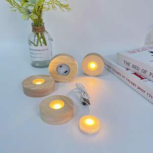 Lámpara Redonda Creativa Iluminada con LED, Decoración para el Hogar, Funciona con Interruptor, Cristal Glaseado, Luz Blanca Cálida, Estilo Moderno Minimalista - Product Image 3