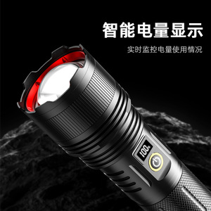 ไฟฉายหัวเว่ย LED แบบชาร์จไฟได้ ชนิด C สำหรับใช้งานกลางแจ้ง ปรับซูมได้ ปรับความสว่างได้ แสงสีขาว - Product Image 4