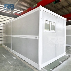Luxury Folding Container Modular Home <b>Portable</b> House Quick Build Office Prefabricated Tiny Foldable Container House with Toilet - Product Image 3