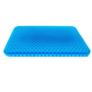 Honeycomb Gel Seat Cushion Blue Medium Firmness Cooling Breathable Office <b>Chair</b> <b>Pad</b> - Product Image 2