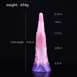 Dildo de silicona con forma de tentáculo de pulpo, enorme, colorido, monstruoso, para masaje de próstata, tapón anal, juguete sexual para mujeres, juguetes para adultos - Product Image 5