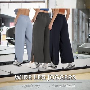 Pantalones Deportivos de Alta Calidad para Mujer, con Cintura Elástica, Cordón Ajustable, Bolsillos Grandes, Pierna Ancha, Cintura Media - DSS074 - Product Image 3