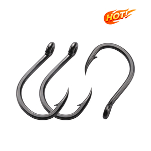 Hameçons de pêche en mer à large ouverture 8136 de haute qualité, en acier nickelé à haute teneur en carbone, pour appâts vivants, carpes, truites, <span class=keywords><strong>Hamecon</strong></span> - Product Image 1