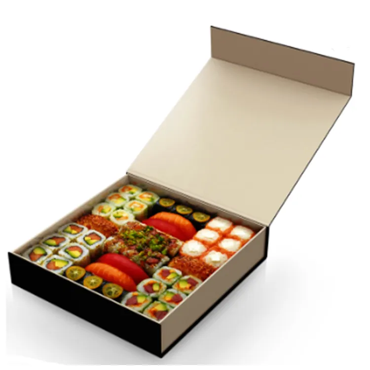 Sức Khỏe Tùy Chỉnh Nghệ Thuật Giấy Giao Hàng Thực Phẩm Hộp Thực Phẩm Sushi Bao Bì Hộp Các Tông