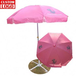 Custom Cheap Windproof 48 Inches Advertising Camping Parasol - Product Image 1